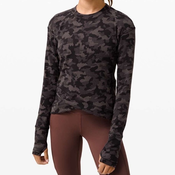 lululemon athletica Sweaters - 🎉 Lululemon Close to Crossing Long Sleeve Rulu Heritage Camo Black Lunar…